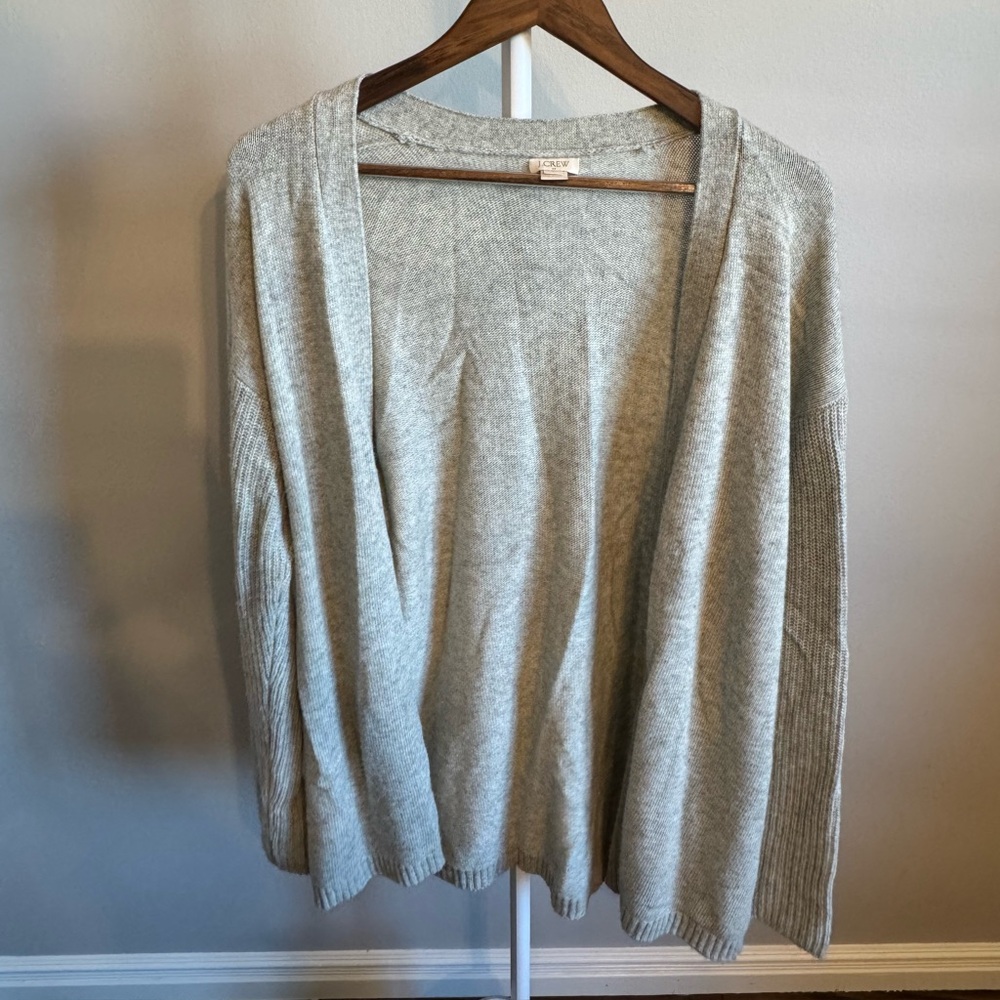 J.Crew Light Grey Cardigan